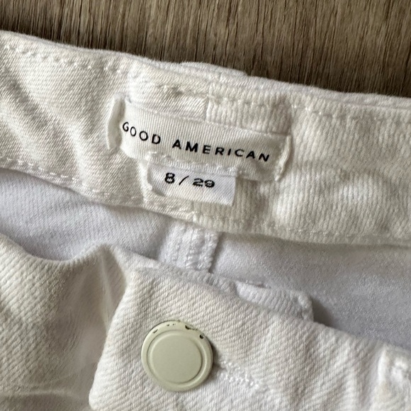 NWT Good American Good Waist Palazzo Wide Leg Jeans White Size 29 High Waist - Picture 7 of 12